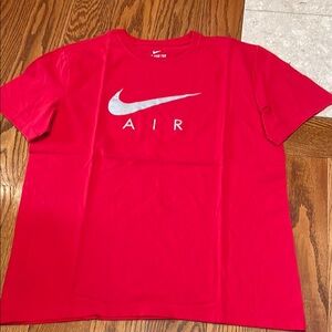 Nike Red and Silver Short Sleeve Tee